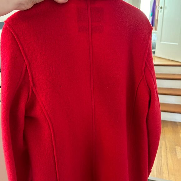 J Crew Daphne Wool Coat in Red Size 2 - Picture 4 of 6